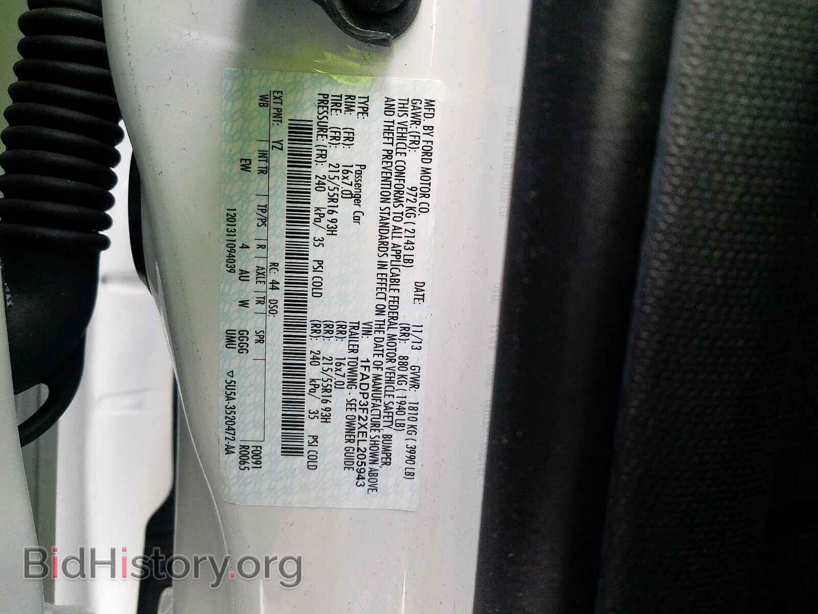 2014 FORD FOCUS SE - VIN: 1FADP3F2XEL205943 - Фото 10