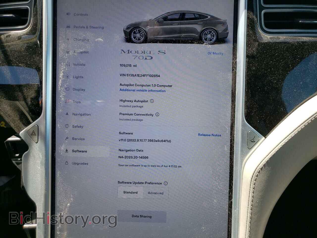 2015 TESLA MODEL S - VIN: 5YJSA1E24FF102854 - Фото 9