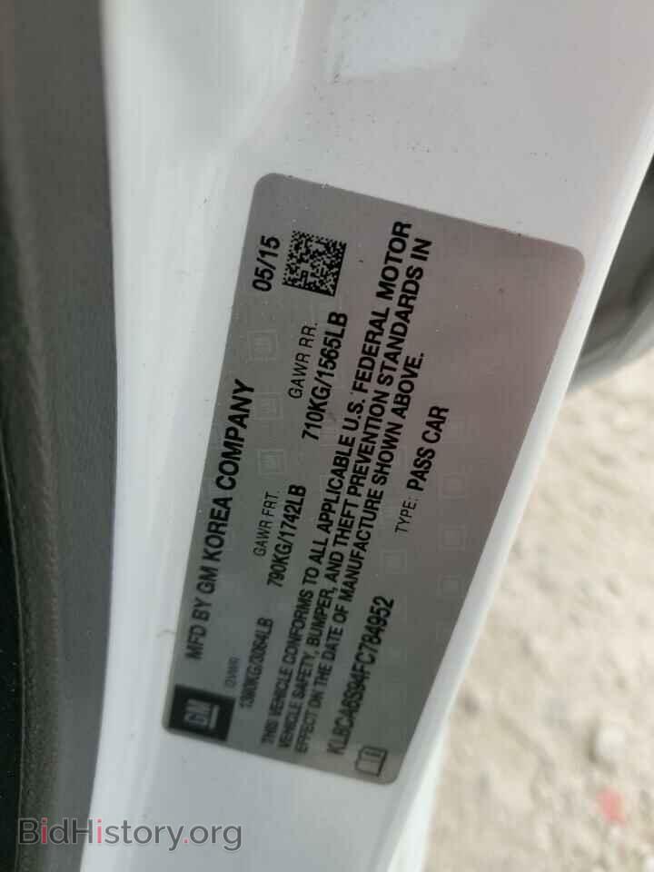 2015 CHEVROLET SPARK - VIN: KL8CA6S94FC784952 - Фото 12