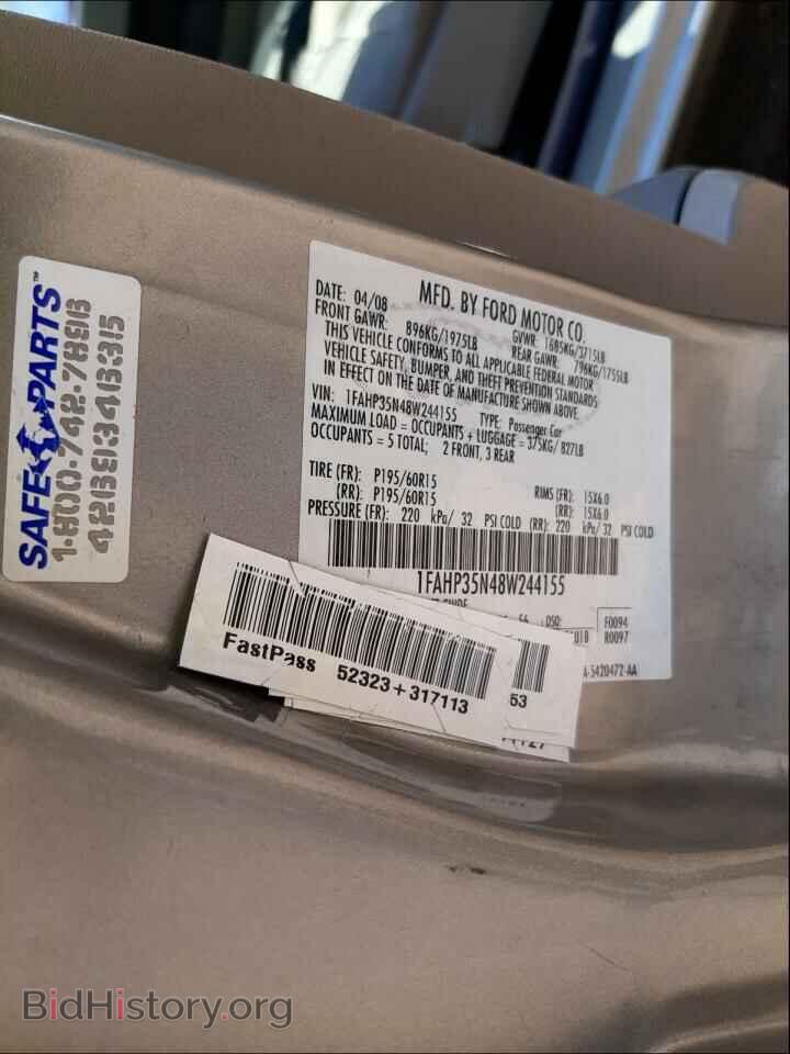 2008 FORD FOCUS - VIN: 1FAHP35N48W244155 - Фото 10