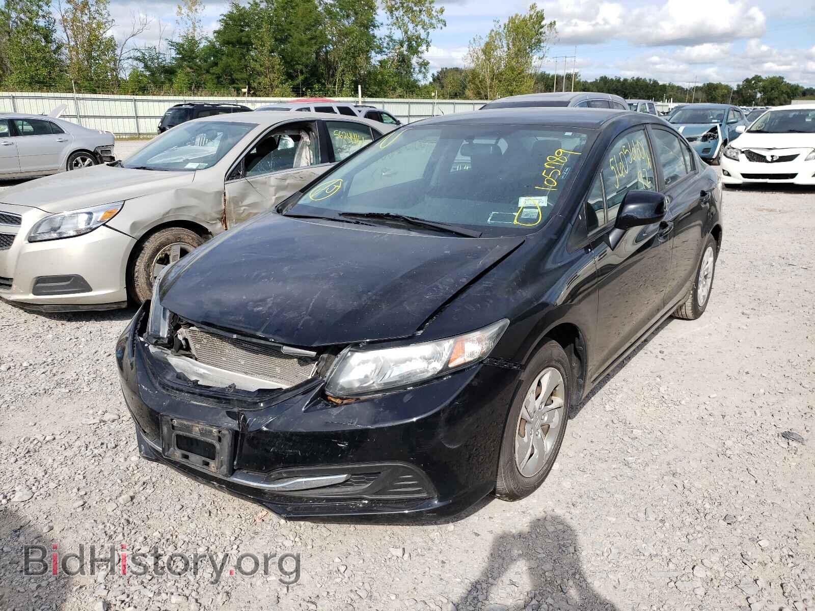 2013 HONDA CIVIC - VIN: 2HGFB2F55DH501326 - Фото 2