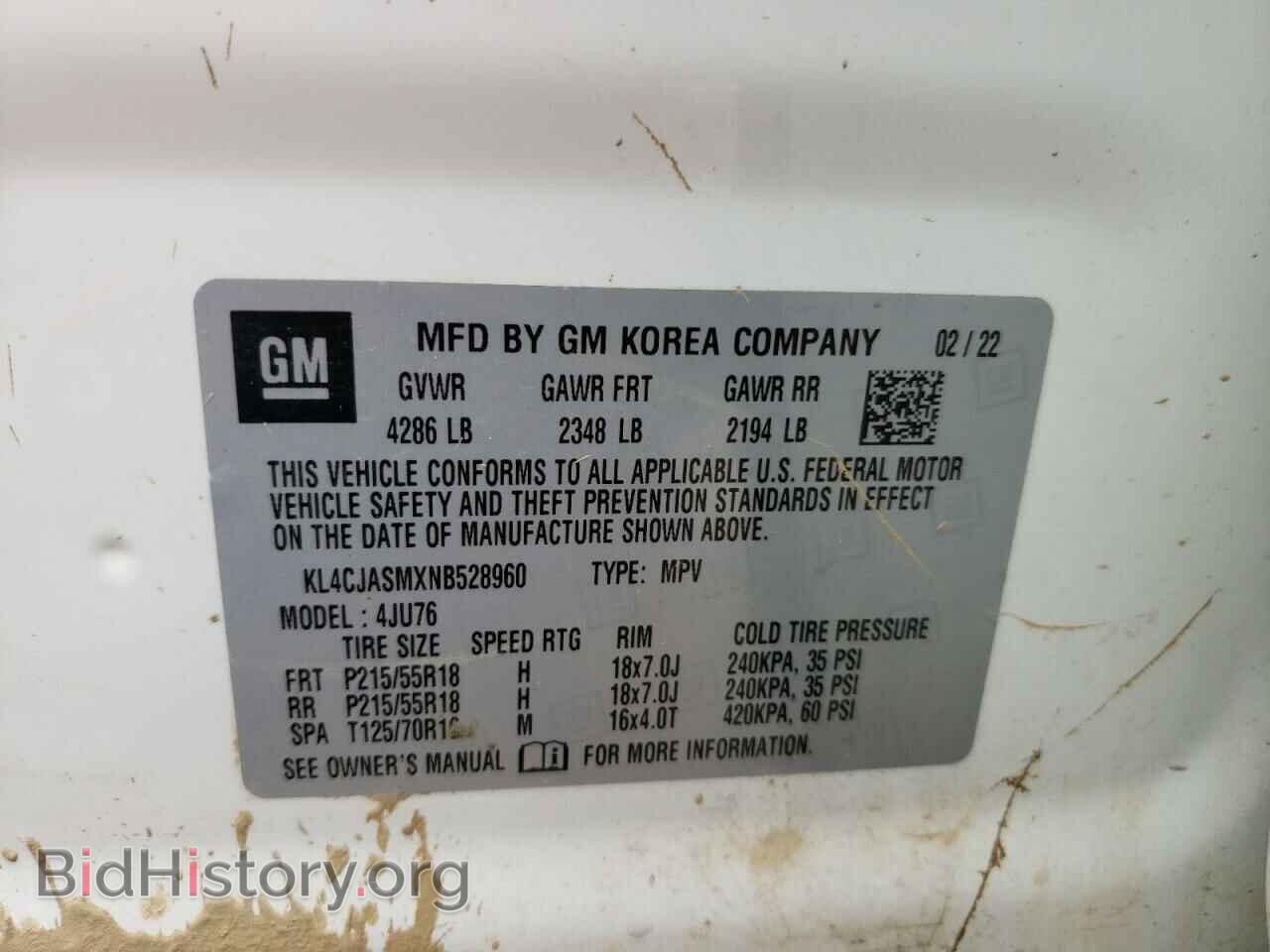 2022 BUICK ENCORE - VIN: KL4CJASMXNB528960 - Photo 10