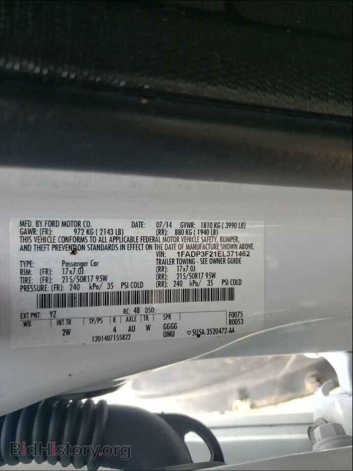 2014 FORD FOCUS - VIN: 1FADP3F21EL371462 - Photo 10