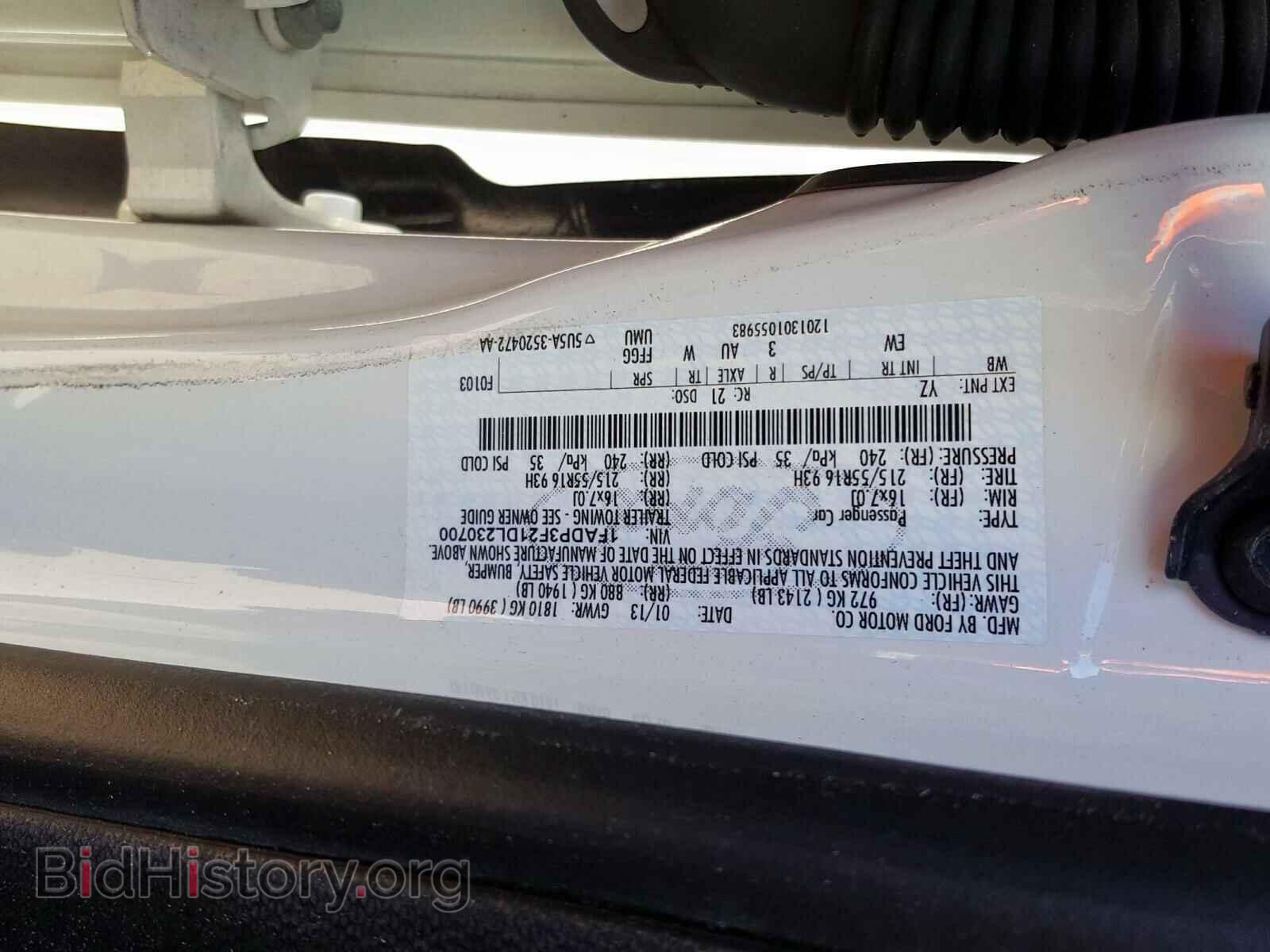 2013 FORD FOCUS SE - VIN: 1FADP3F21DL230700 - Фото 10