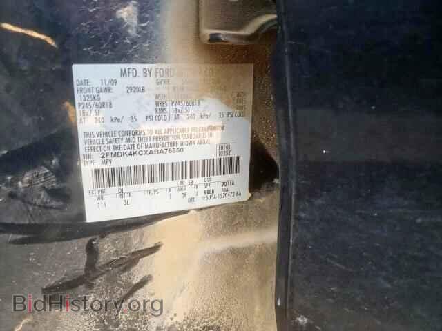 2010 FORD EDGE - VIN: 2FMDK4KCXABA76850 - Фото 10