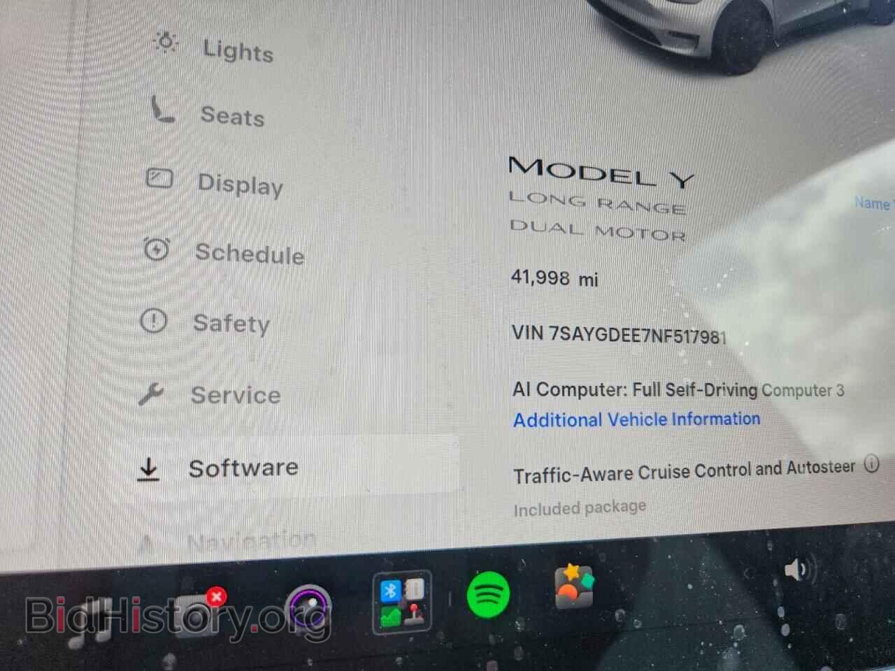 2022 TESLA MODEL Y - VIN: 7SAYGDEE7NF517981 - Photo 9