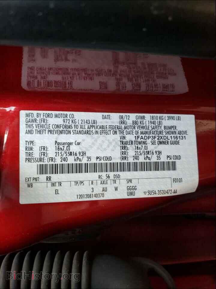 2013 FORD FOCUS - VIN: 1FADP3F2XDL116131 - Фото 10