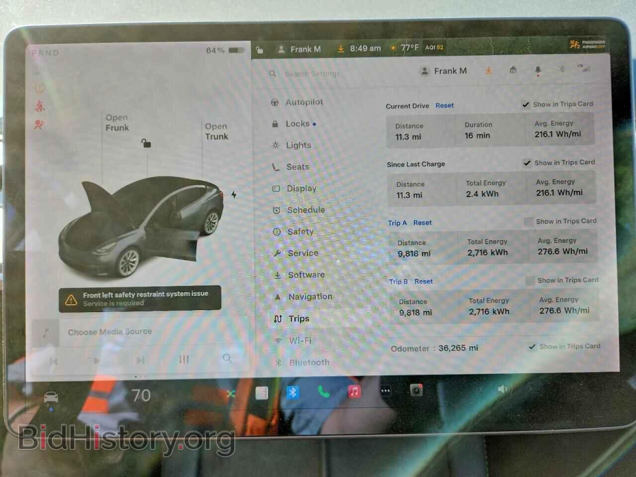 2022 TESLA MODEL 3 - VIN: 5YJ3E1EB0NF124065 - Фото 9