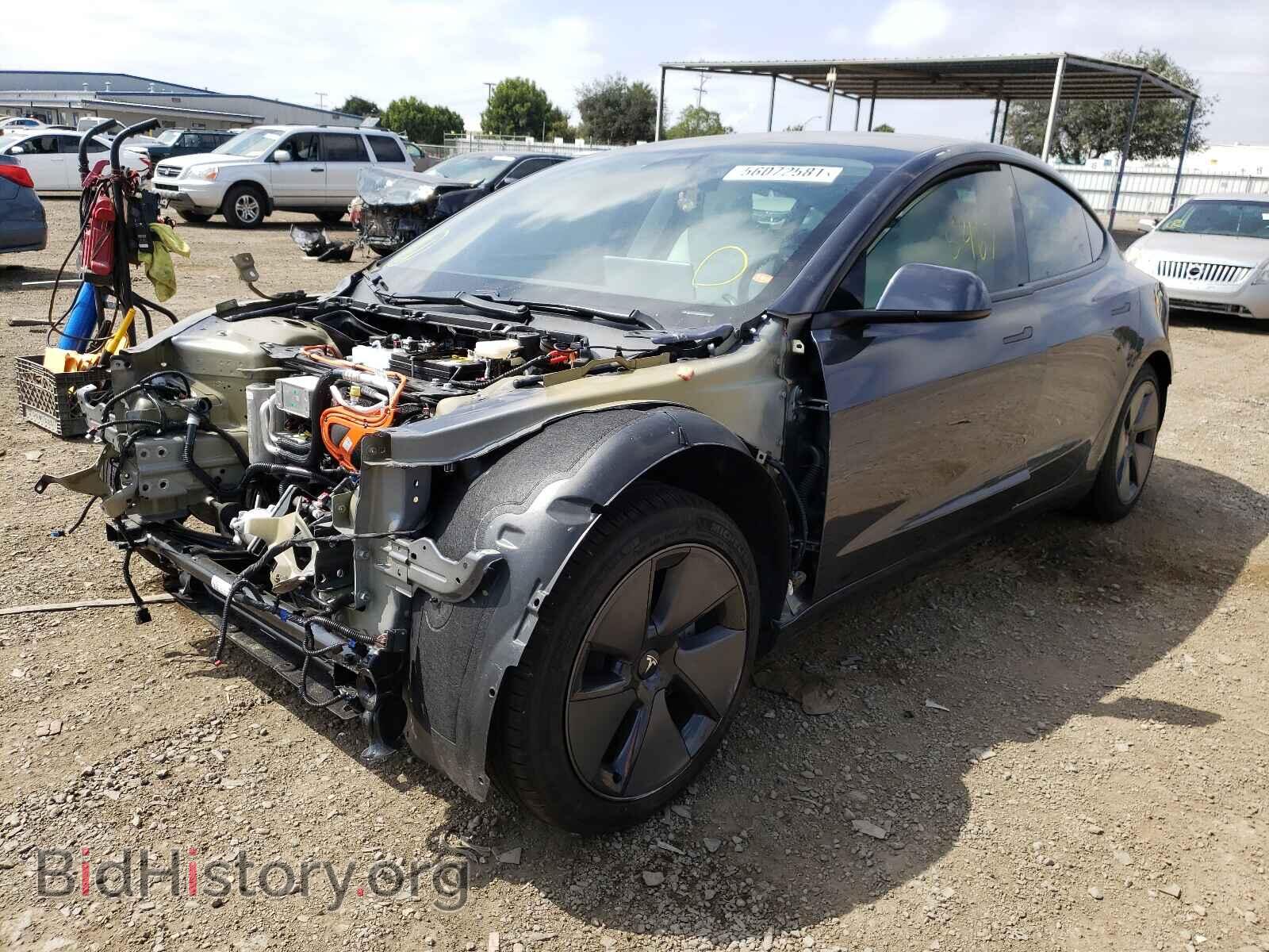 2021 TESLA MODEL 3 - VIN: 5YJ3E1EB9MF930663 - Фото 2