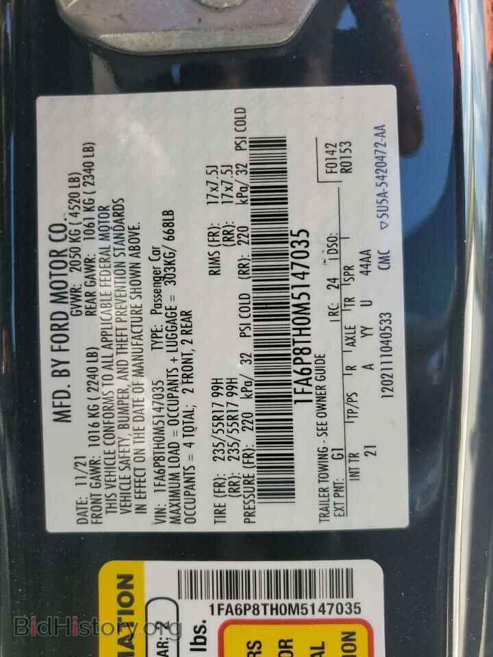 2021 FORD ALL Models - VIN: 1FA6P8TH0M5147035 - Photo 12