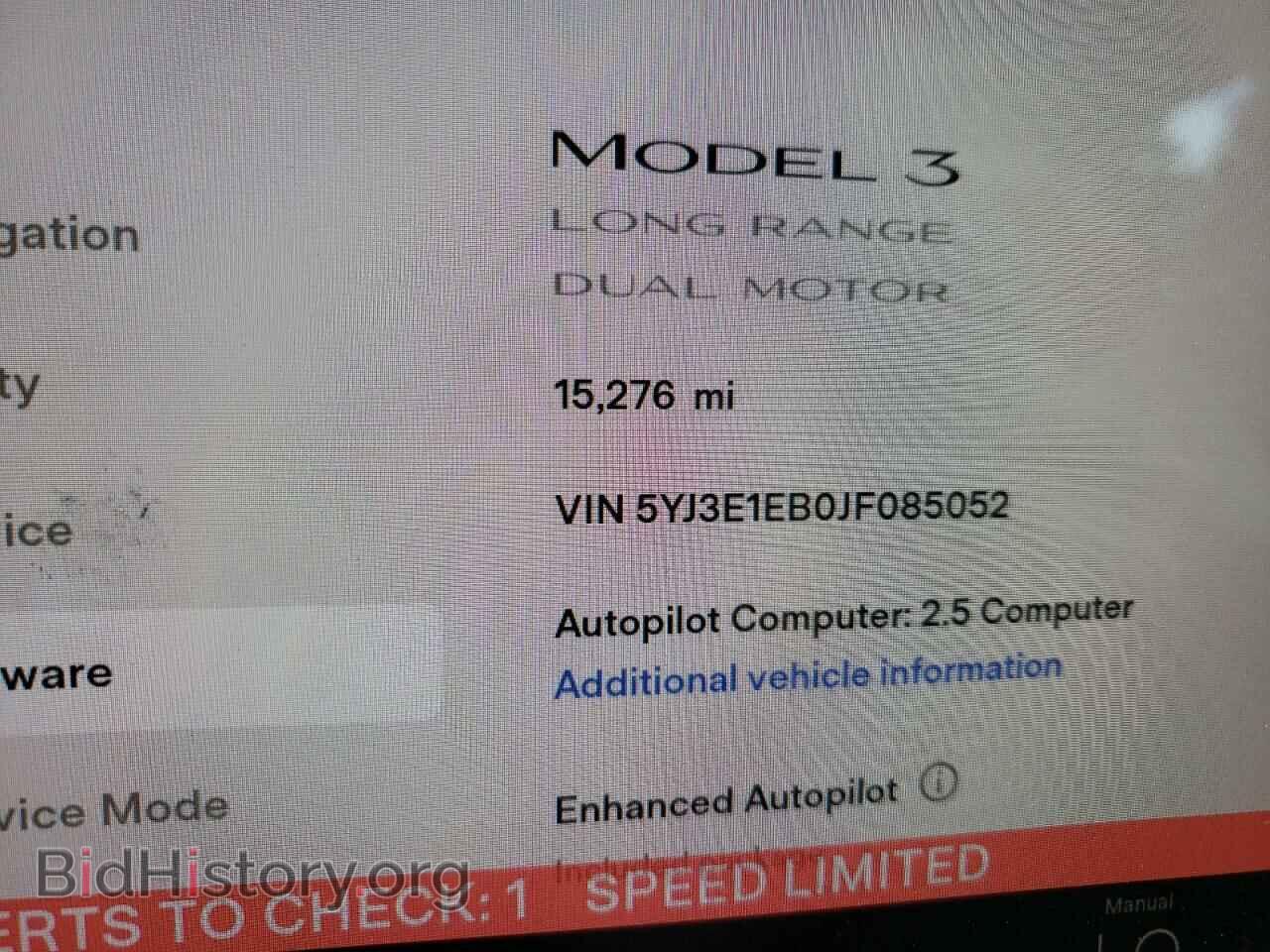 2018 TESLA MODEL 3 - VIN: 5YJ3E1EB0JF085052 - Фото 8