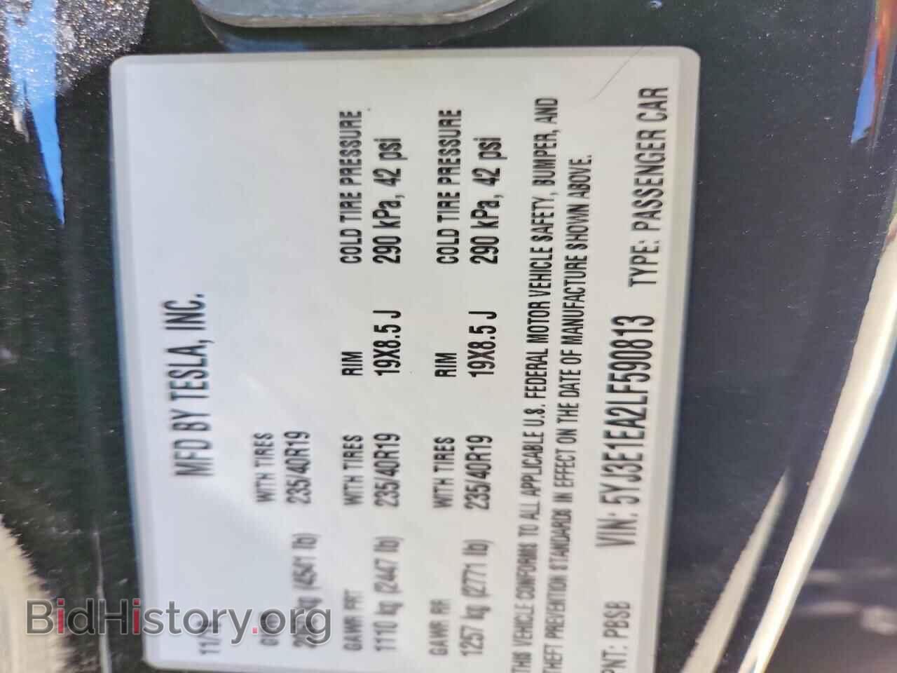 2020 TESLA MODEL 3 - VIN: 5YJ3E1EA2LF590813 - Photo 12