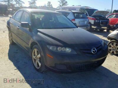 2007 Mazda 6 6 I, черный — VIN 1YVHP80C475M55075, Copart