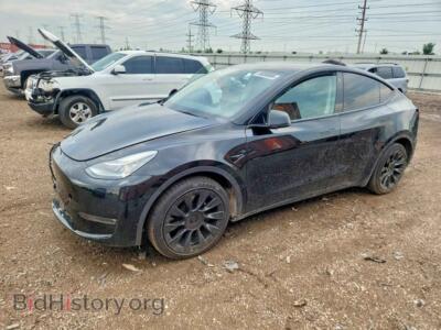 2022 Tesla MODEL Y, black — VIN 7SAYGDEE5NF387201, Copart