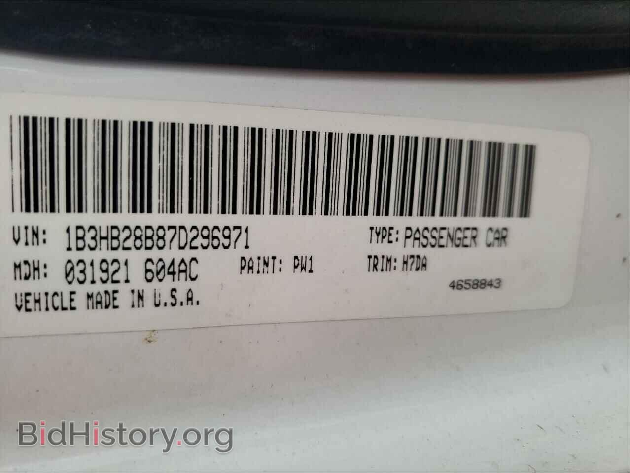 2007 DODGE CALIBER - VIN: 1B3HB28B87D296971 - Фото 10