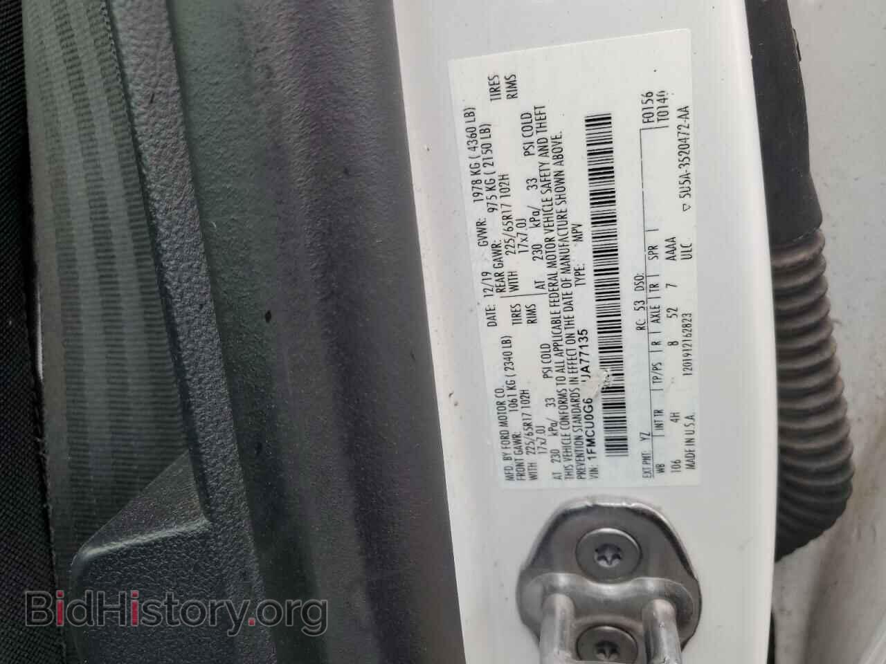 2020 FORD ESCAPE - VIN: 1FMCU0G64LUA77135 - Photo 13