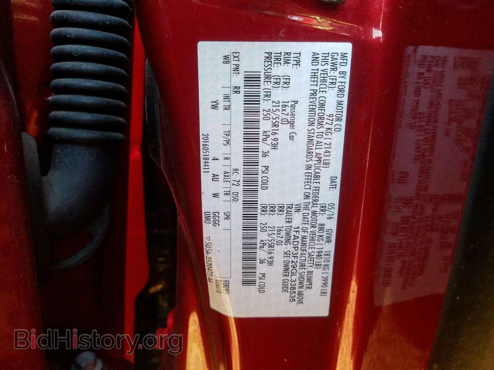 2016 FORD FOCUS SE - VIN: 1FADP3F29GL338535 - Фото 10