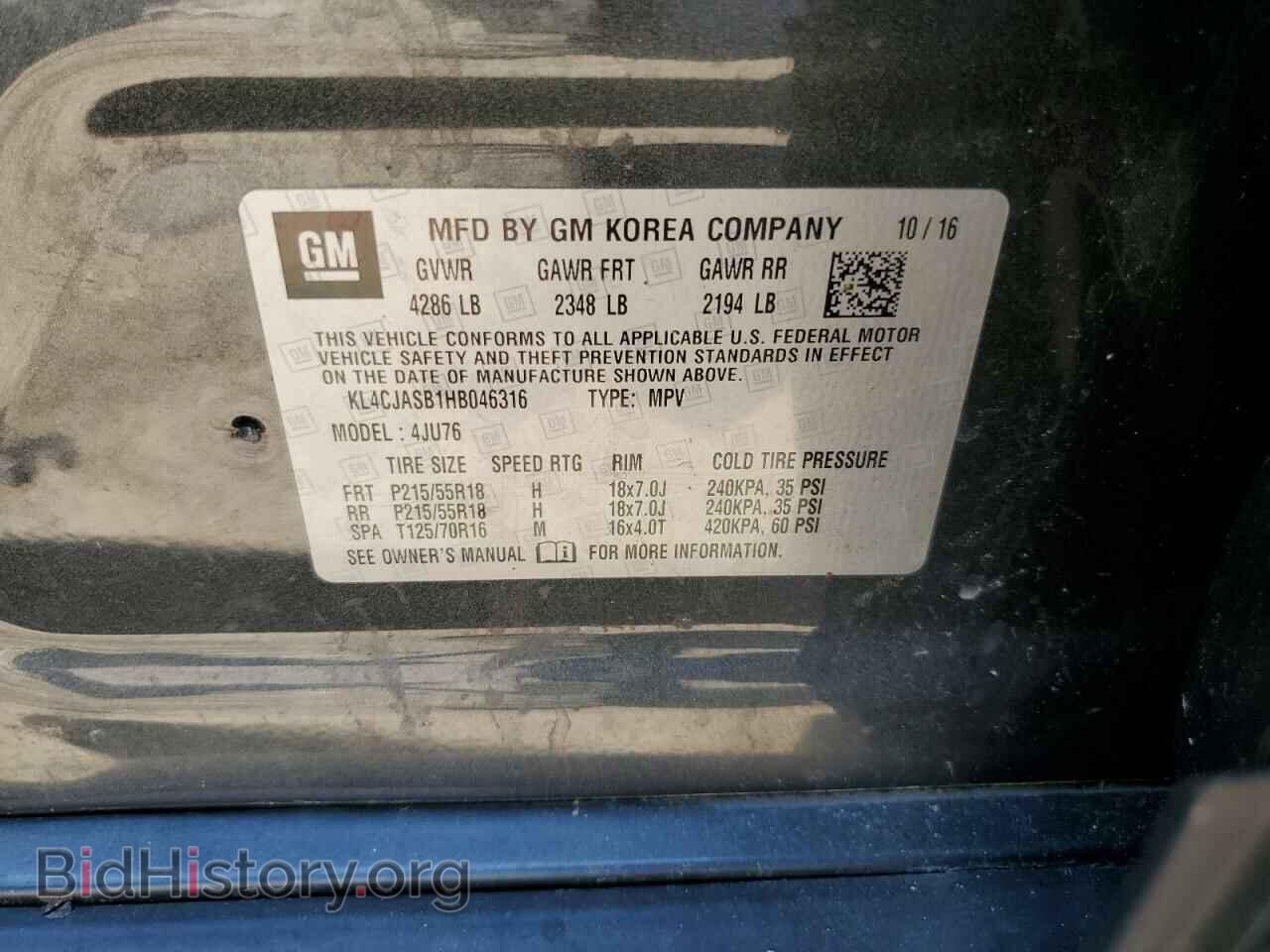 2017 BUICK ENCORE - VIN: KL4CJASB1HB046316 - Photo 13