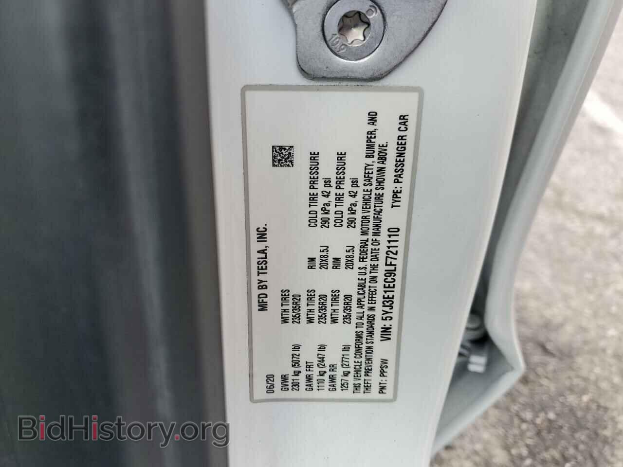 2020 TESLA MODEL 3 - VIN: 5YJ3E1EC9LF721110 - Photo 13