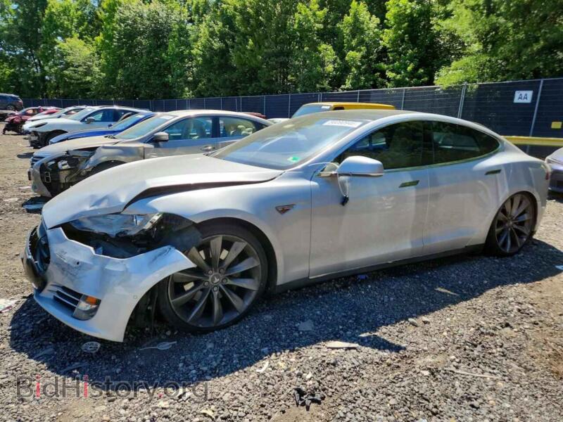 2015 Tesla MODEL S (VIN 5YJSA1E24FF113451) — фото 1 из 12, Copart, повреждение: передняя часть