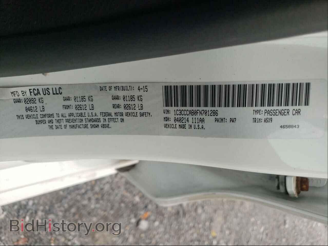2015 CHRYSLER 200 - VIN: 1C3CCCAB0FN701286 - Фото 10