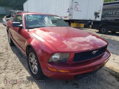 2007 Ford MUSTANG, красный — VIN 1ZVFT80N775311267, Copart