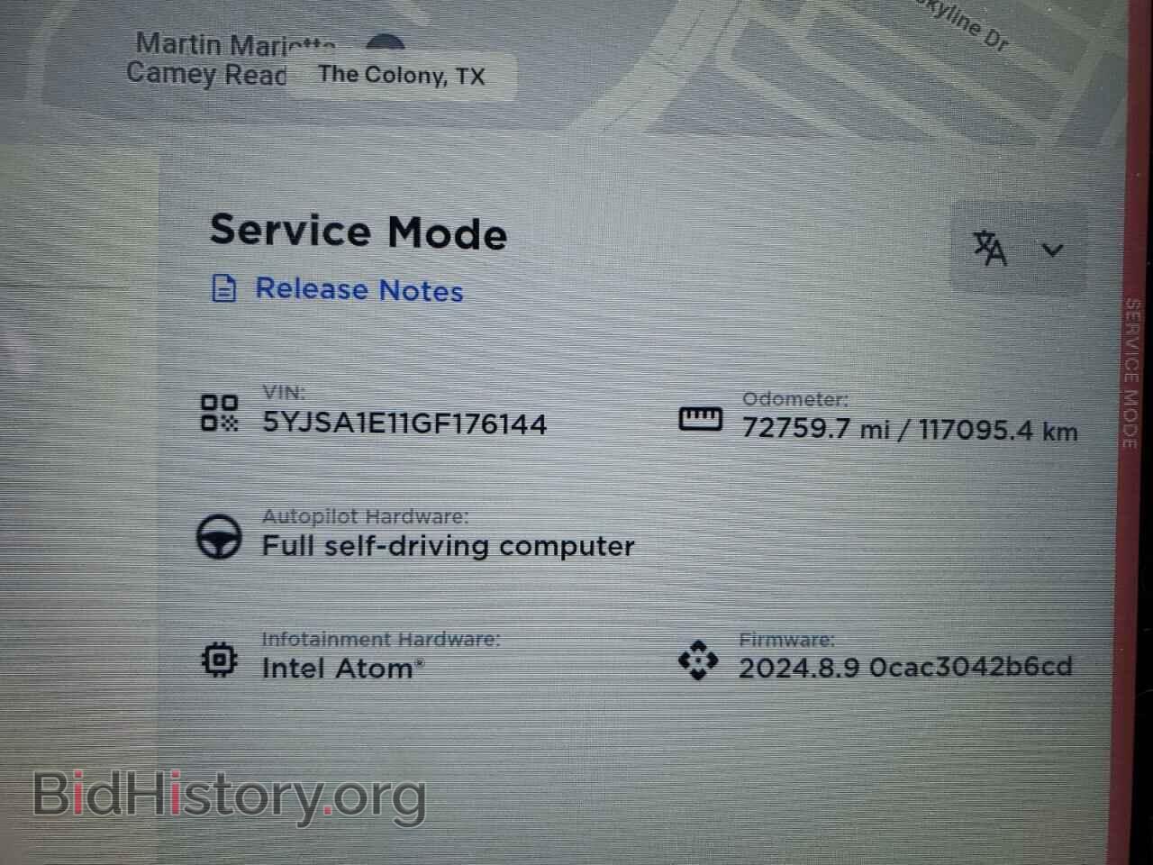 2016 TESLA MODEL S - VIN: 5YJSA1E11GF176144 - Фото 9