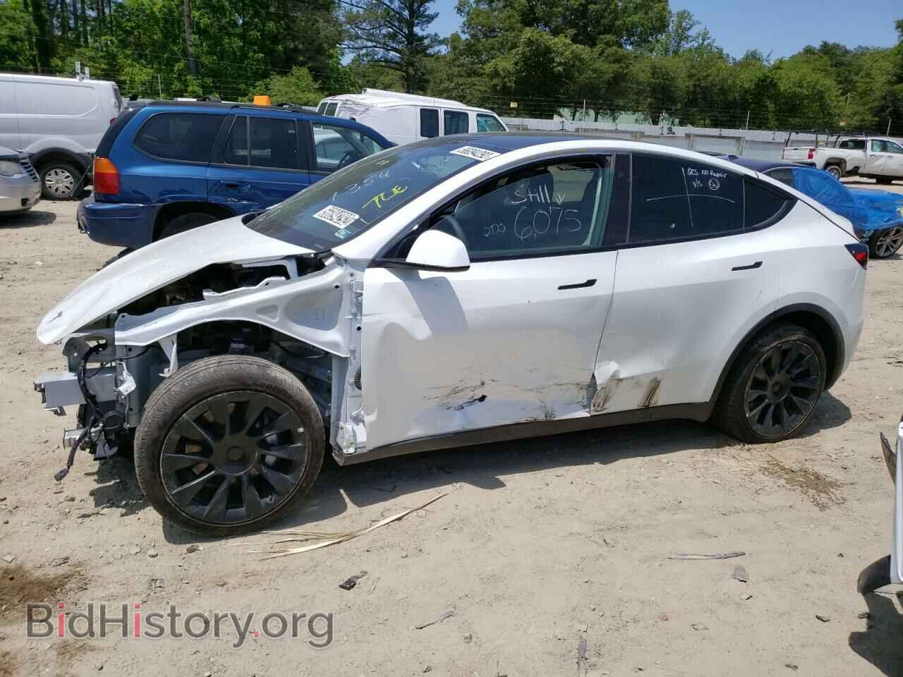 2022 TESLA MODEL Y - VIN: 7SAYGDEEXNF385752 - Фото 2