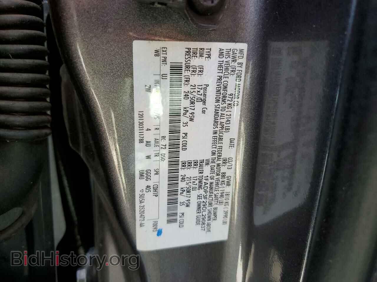 2013 FORD FOCUS - VIN: 1FADP3F29DL290837 - Photo 10
