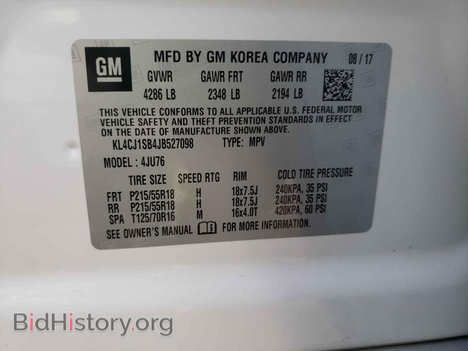2018 BUICK ENCORE - VIN: KL4CJ1SB4JB527098 - Photo 10