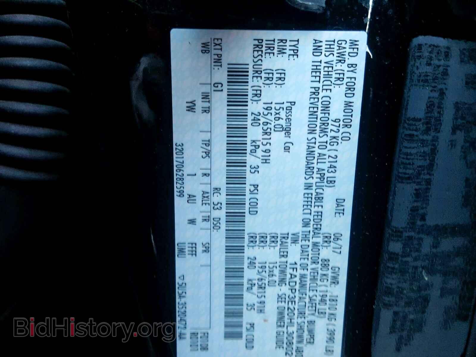 2017 FORD FOCUS - VIN: 1FADP3E20HL308021 - Photo 10