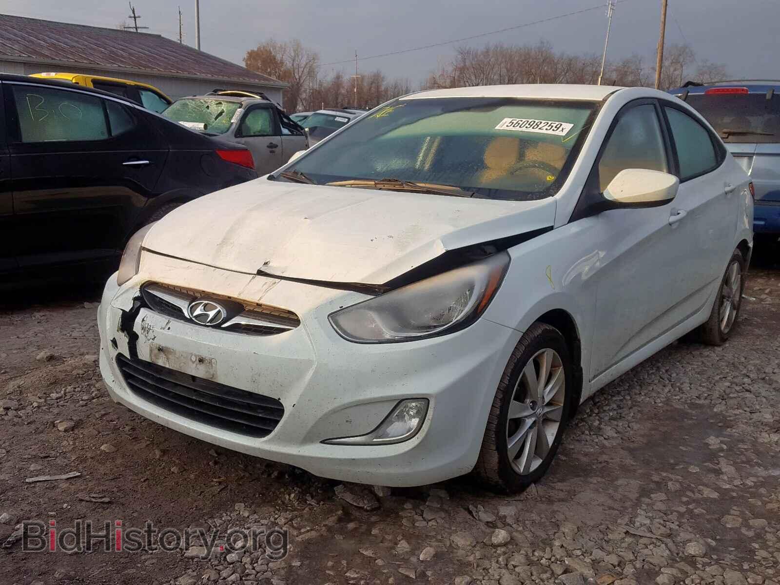 2013 HYUNDAI ACCENT - VIN: KMHCU4AE2DU444171 - Фото 2