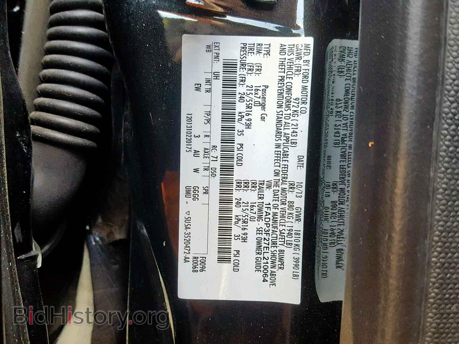 2014 FORD FOCUS SE - VIN: 1FADP3F27EL210064 - Фото 10