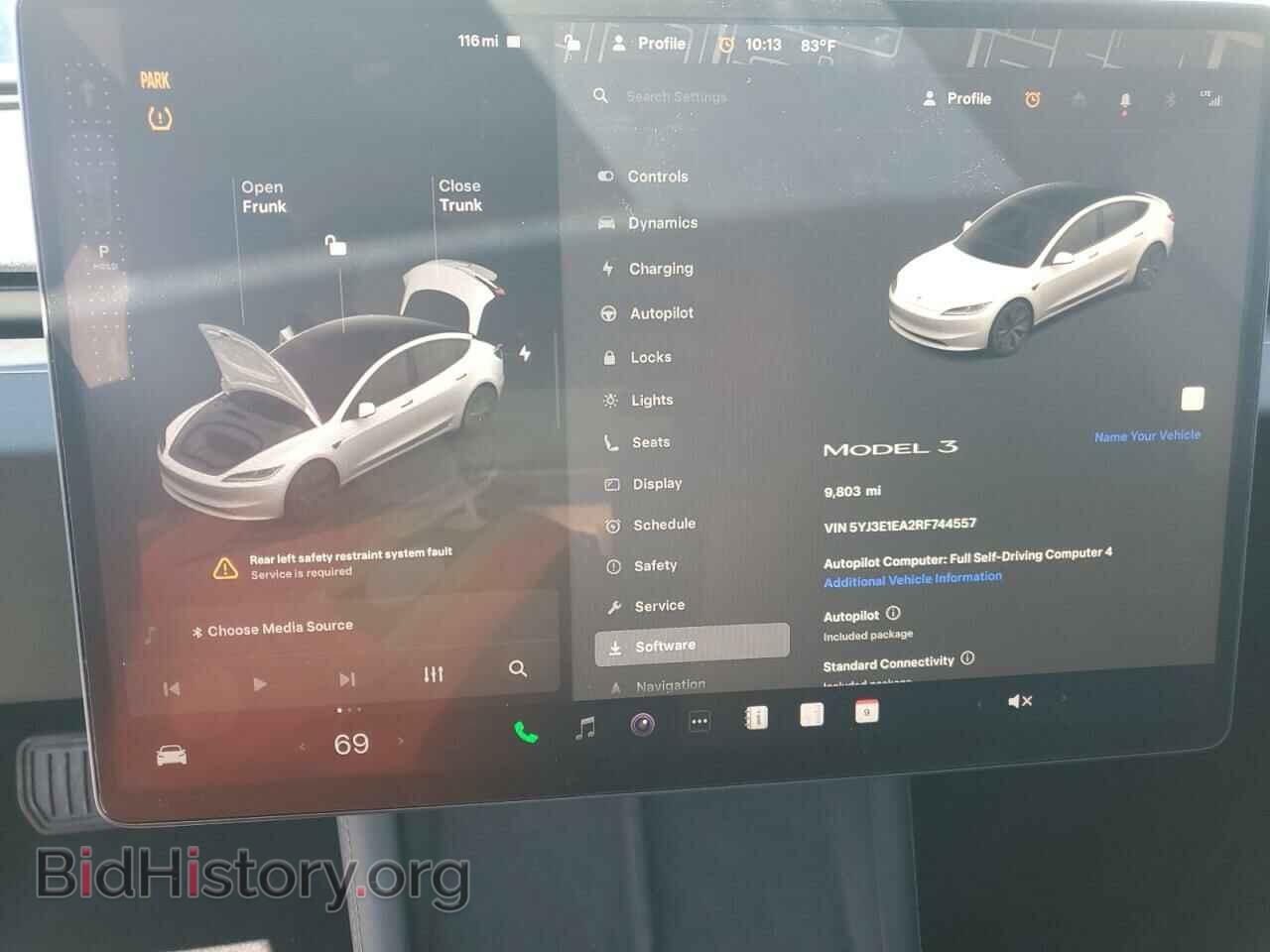 2024 TESLA MODEL 3 - VIN: 5YJ3E1EA2RF744557 - Фото 9