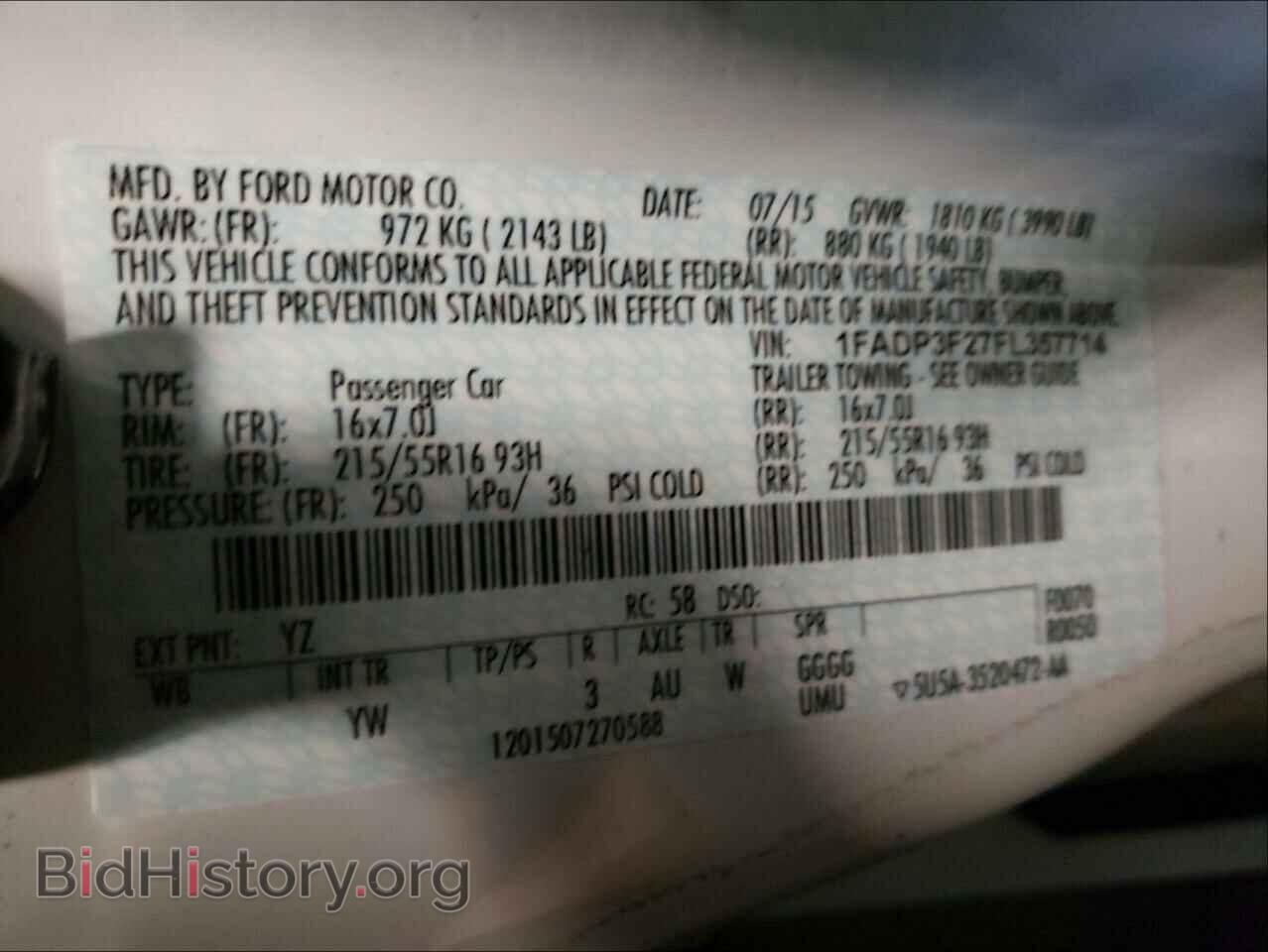 2015 FORD FOCUS - VIN: 1FADP3F27FL357714 - Photo 10