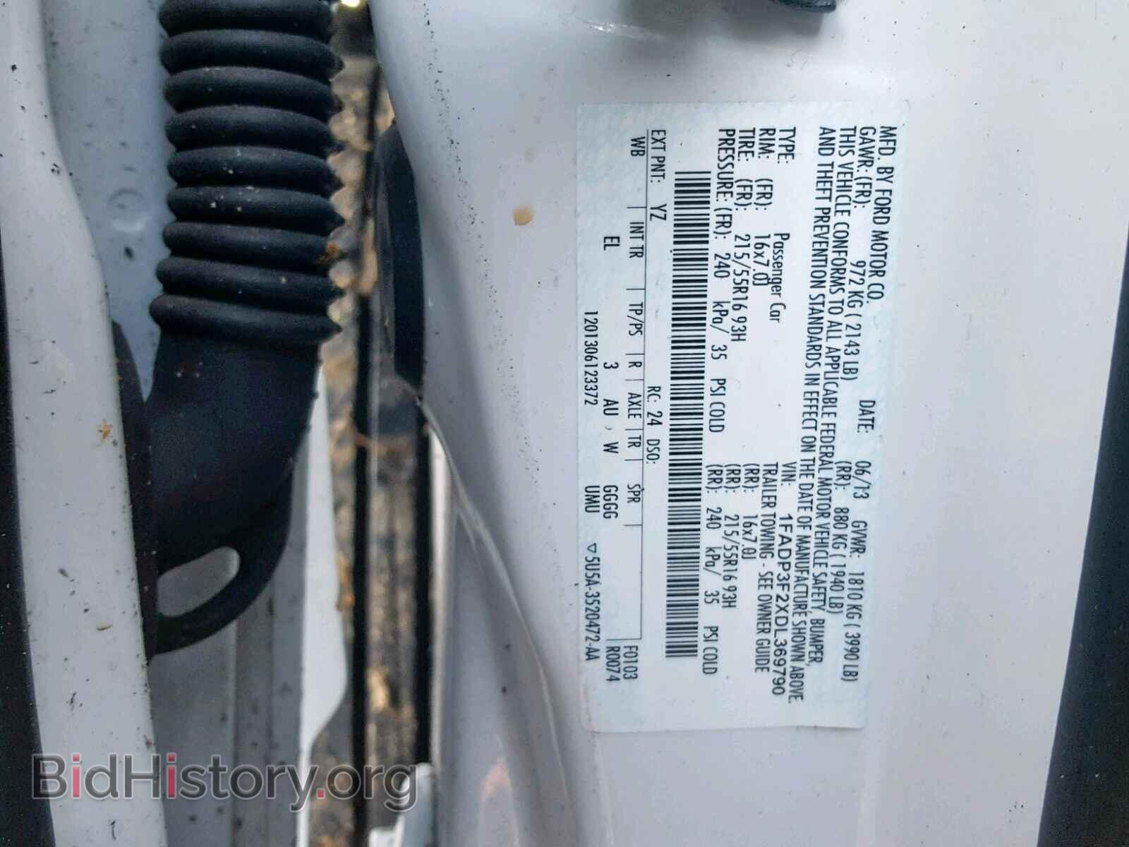 2013 FORD FOCUS - VIN: 1FADP3F2XDL369790 - Фото 10