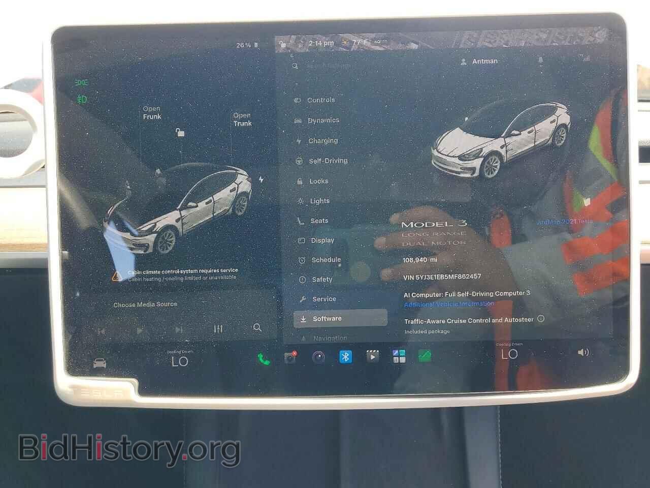 2021 TESLA MODEL 3 - VIN: 5YJ3E1EB5MF862457 - Фото 9