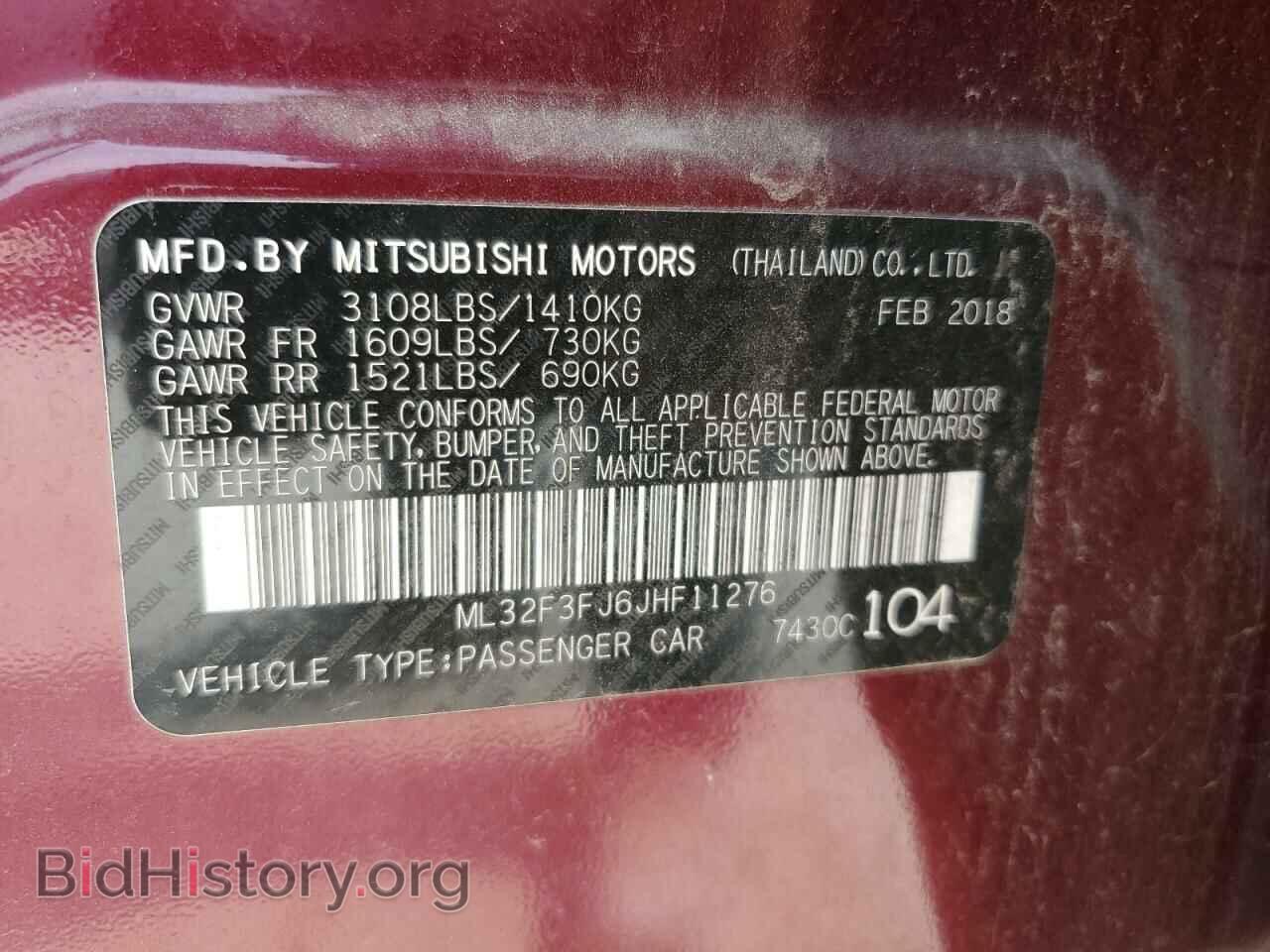 2018 MITSUBISHI MIRAGE - VIN: ML32F3FJ6JHF11276 - Фото 12
