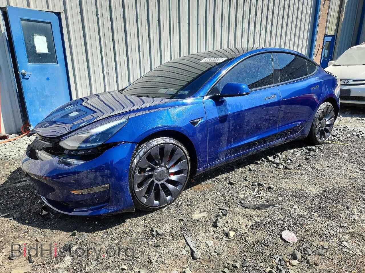 Photo 5YJ3E1EC6NF321735 - TESLA MODEL 3 2022