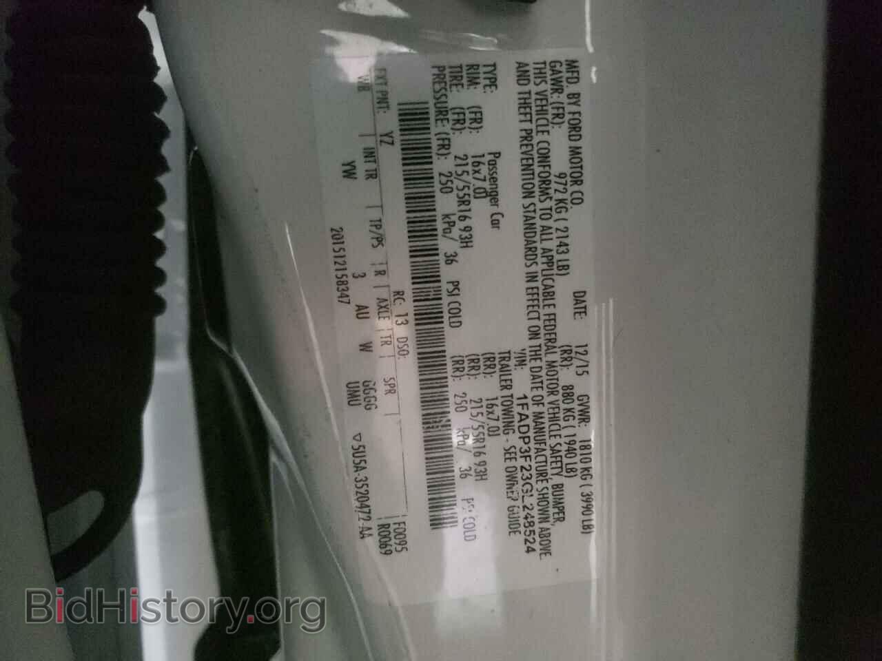 2016 FORD FOCUS - VIN: 1FADP3F23GL248524 - Фото 12