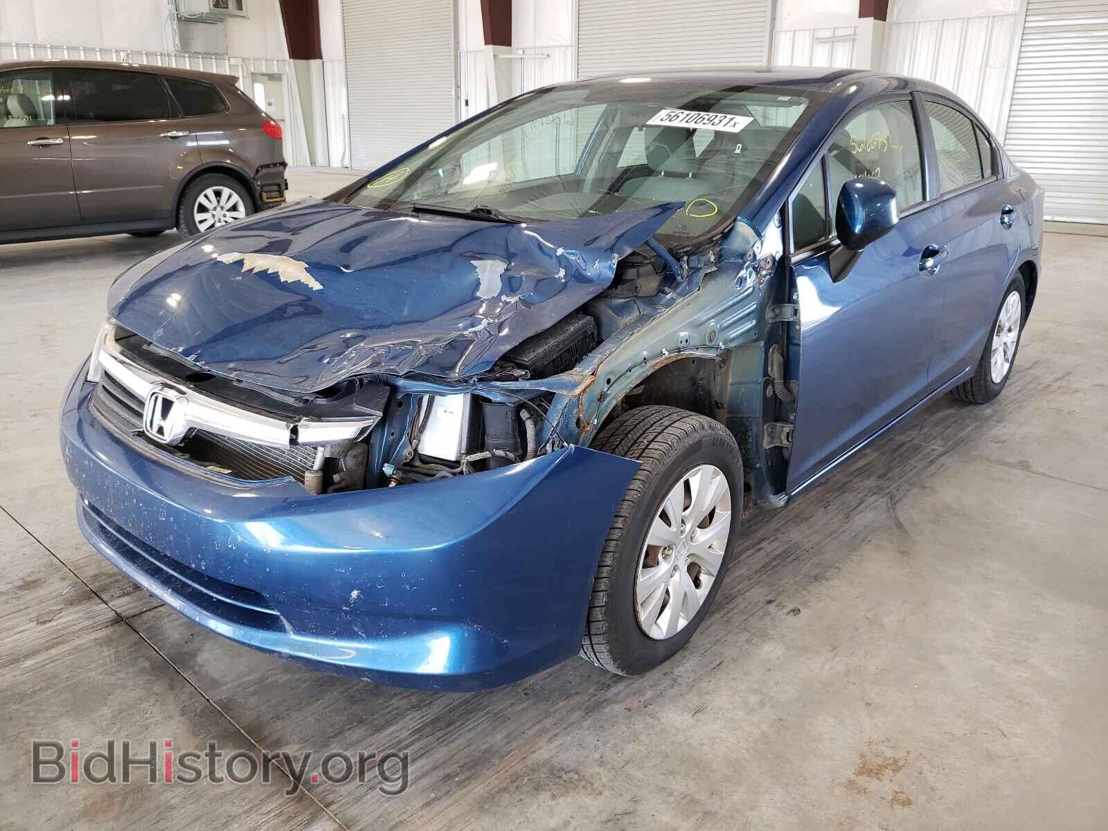 2012 HONDA CIVIC - VIN: 2HGFB2F55CH501194 - Фото 2