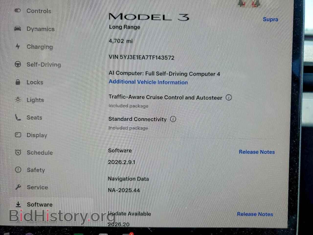 2026 TESLA MODEL 3 - VIN: 5YJ3E1EA7TF143572 - Photo 9