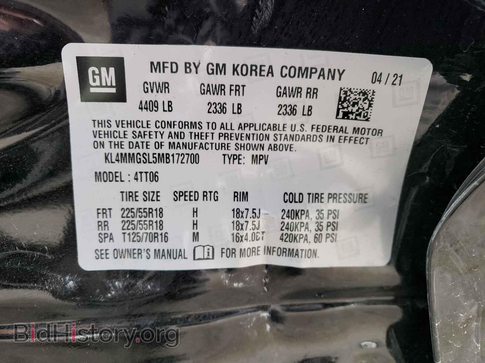 2021 BUICK ENCORE - VIN: KL4MMGSL5MB172700 - Photo 10