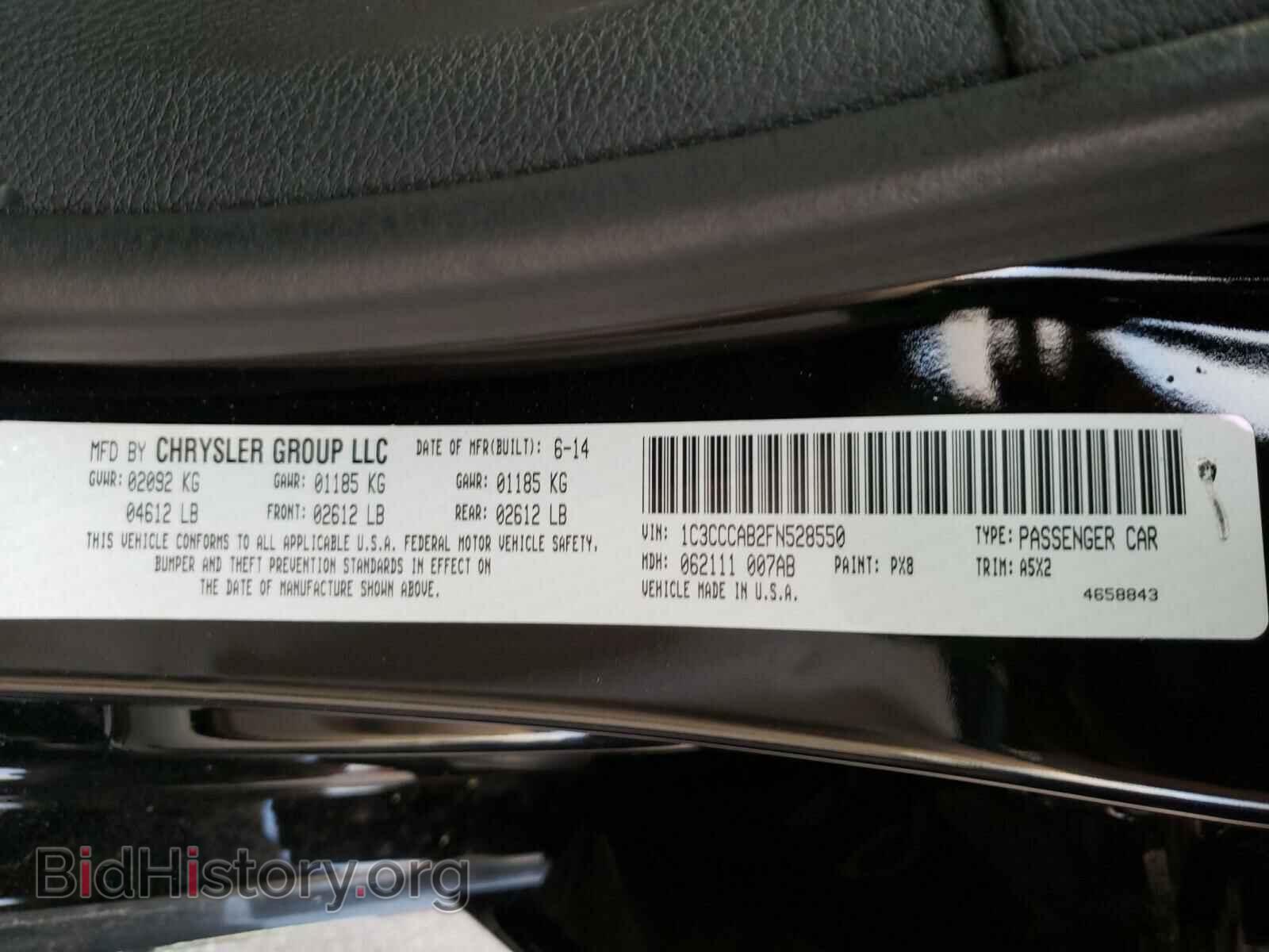 2015 CHRYSLER 200 - VIN: 1C3CCCAB2FN528550 - Фото 10