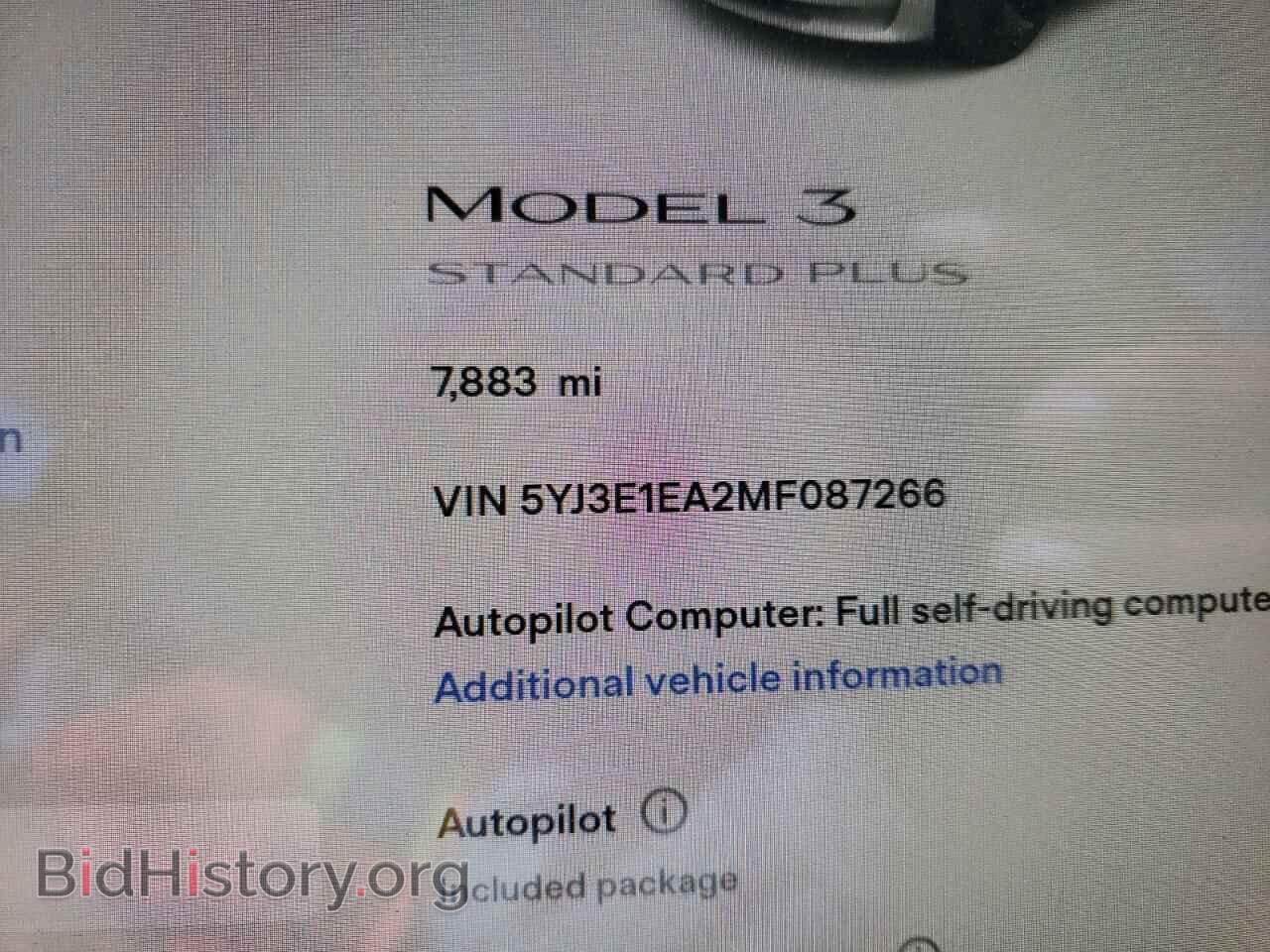 2021 TESLA MODEL 3 - VIN: 5YJ3E1EA2MF087266 - Фото 8
