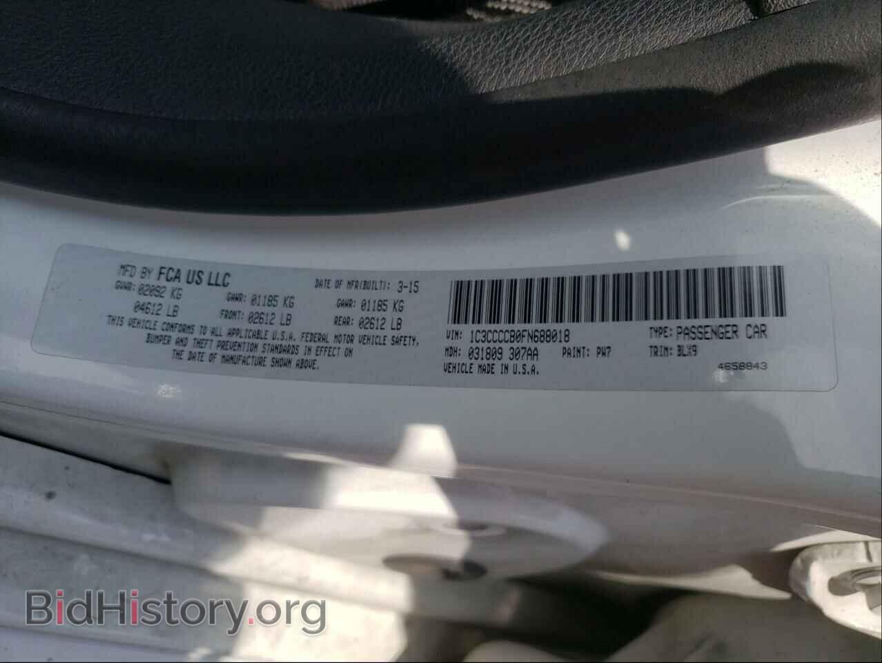2015 CHRYSLER 200 - VIN: 1C3CCCCB0FN688018 - Фото 10