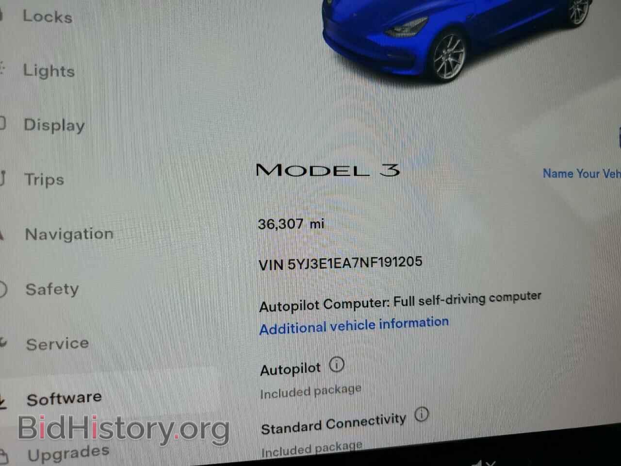 2022 TESLA MODEL 3 - VIN: 5YJ3E1EA7NF191205 - Фото 9