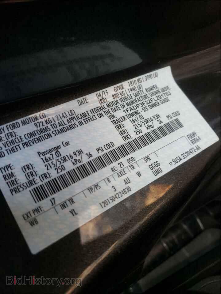 2015 FORD FOCUS - VIN: 1FADP3F22FL291783 - Photo 10