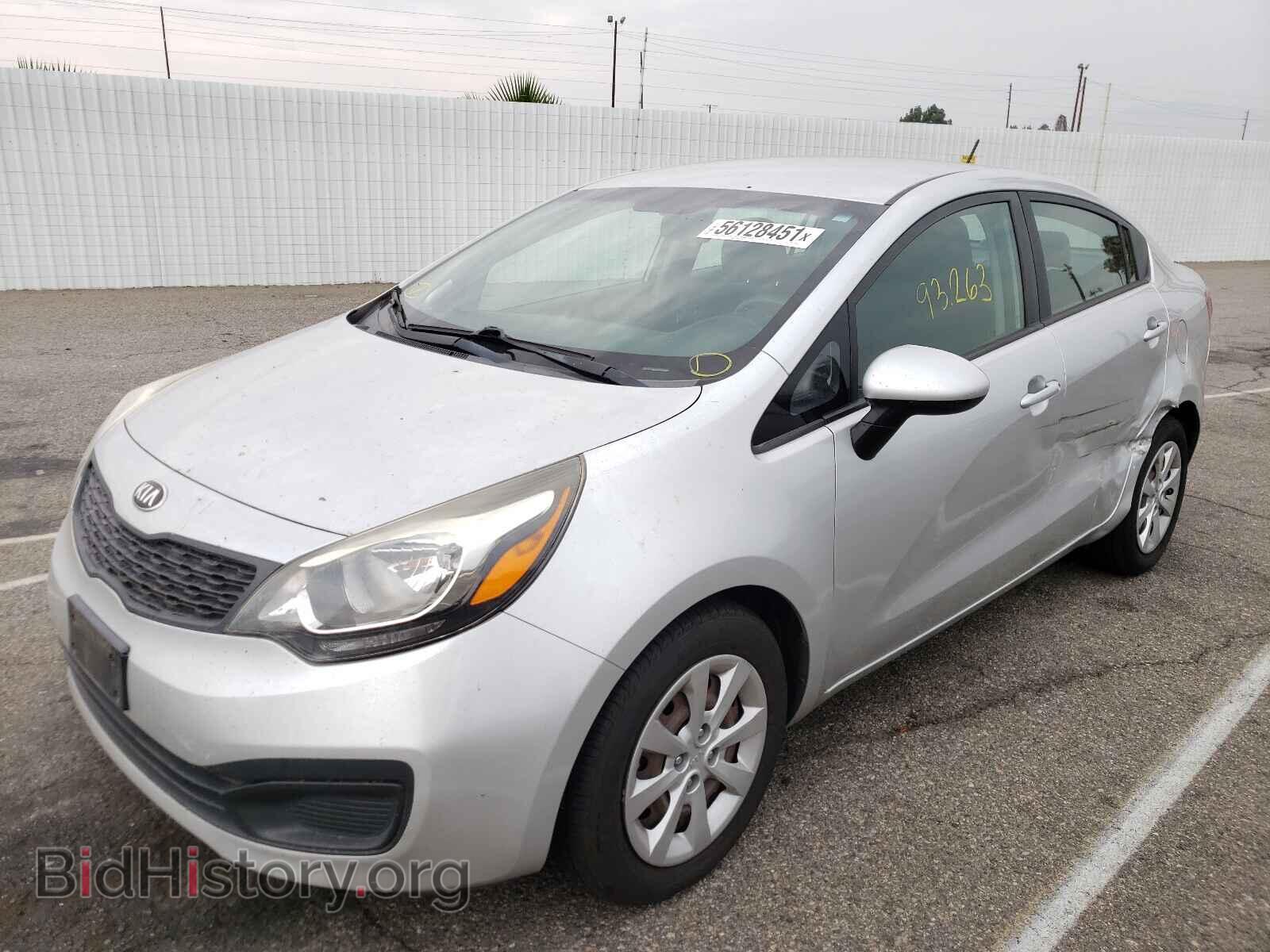 2013 KIA RIO - VIN: KNADM4A34D6252551 - Фото 2