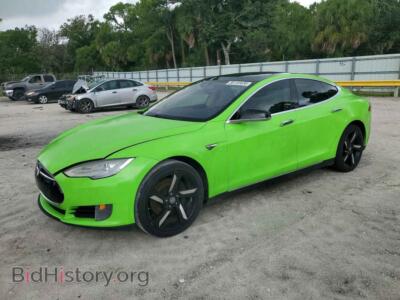 2016 Tesla MODEL S, зеленый — VIN 5YJSA1E20GF126716, Copart